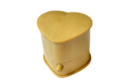 Vintage Heart Shaped Ring Box in French Ivory (Celluloid)
