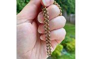 Antique 9k / 9ct Gold Belcher Chain Necklace