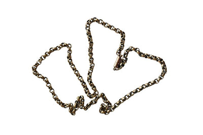 Antique 9k / 9ct Gold Belcher Chain Necklace