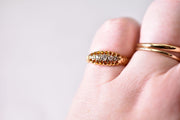 Antique 18k Edwardian 5 Stone Diamond Ring
