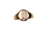 Vintage Birks 10k Unisex Diamond Signet Ring