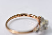 Vintage 14k - 18k Mid-Century Birks Diamond Engagement Ring