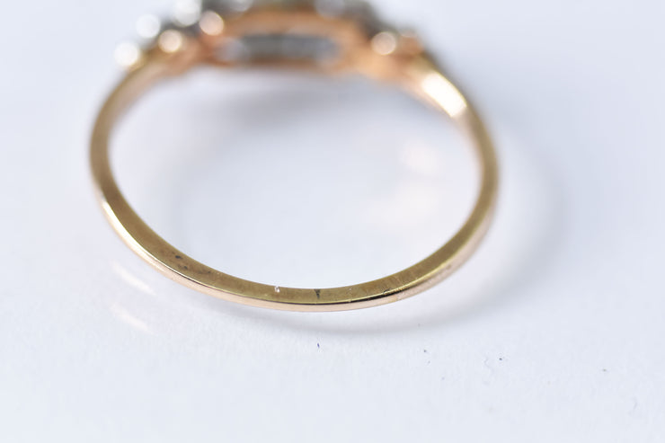 Vintage 14k - 18k Mid-Century Birks Diamond Engagement Ring