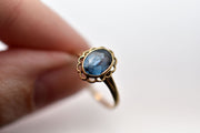 Vintage 10k Blue Topaz Ring