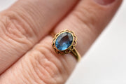 Vintage 10k Blue Topaz Ring
