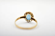 Vintage 10k Blue Topaz Ring