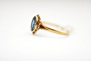Vintage 10k Blue Topaz Ring
