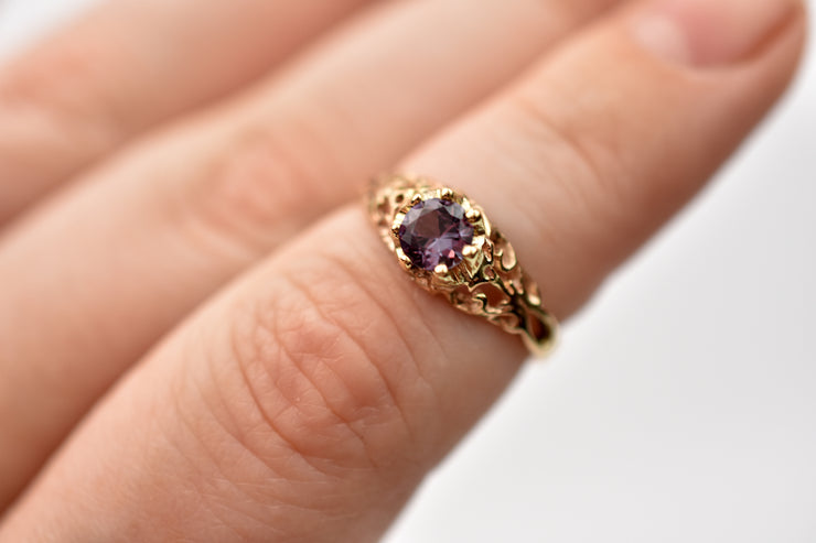 Vintage 10k Color Change Sapphire Ring