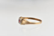 Vintage BDA 10k Pink Paste Baby Ring