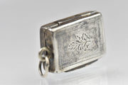 Antique Early Victorian Sterling Vinaigrette by George Unite