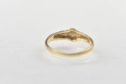 Vintage 10k Baby Signet Ring with a W Initial