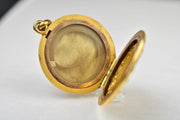 Antique 10k Locket with Hair Compartment & Inscription