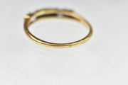 Vintage Mid-Century 14k 5 Stone Diamond Wedding Band