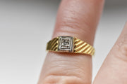 Vintage 14k Diamond Baby Ring