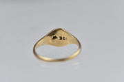 Vintage 10k Baby Signet Ring with Initial "L"