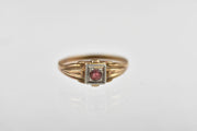 Vintage BDA 10k Pink Paste Baby Ring