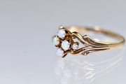 Vintage 14k Opal and Pearl Ring