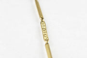Vintage 13 inch Gold Filled Floral Embossed Watch Chain