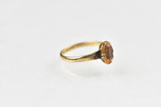 Vintage 10k Clarks & Coombs Paste Stone Baby Ring
