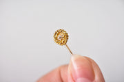 Antique Victorian 14k Gold and Diamond Knot Stick Pin