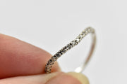Estate 14k White Gold Flexible Diamond Ring