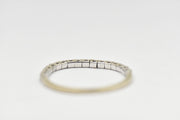 Estate 14k White Gold Flexible Diamond Ring
