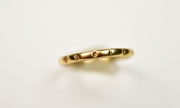 Vintage 14k Forget-Me-Not Bamboo Style Wedding or Stacking Band