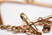 Vintage 9k / 9ct Gold Watch Chain Bracelet