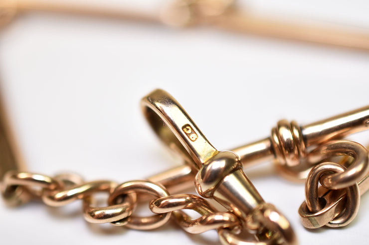 Vintage 9k / 9ct Gold Watch Chain Bracelet
