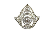 Vintage 18k Art Deco Diamond Engagement Ring