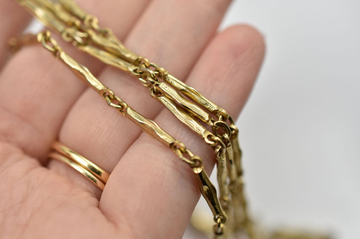 Vintage Gold Filled Long Pocket Watch Chain