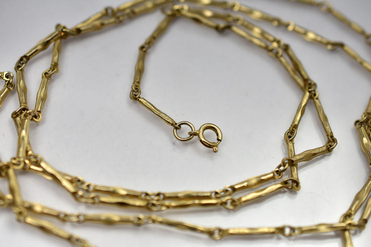 Vintage Gold Filled Long Pocket Watch Chain