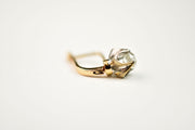 Antique Victorian / Edwardian Single Old Mine Cut Diamond Earring