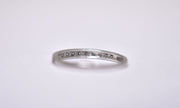 Platinum and Diamond Stacking Band / Wedding Band