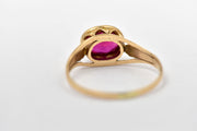 RESERVED - Payment 2/2 - Vintage 10k Synthetic Magenta Ruby Ring
