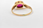 RESERVED - Payment 2/2 - Vintage 10k Synthetic Magenta Ruby Ring