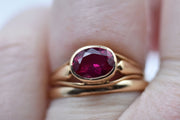 RESERVED - Payment 1/2 - Vintage 10k Synthetic Magenta Ruby Ring
