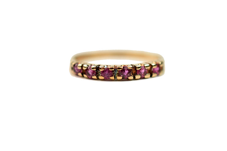 Vintage 14k Ruby Stacking Band / Ring