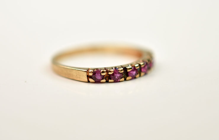 Vintage 14k Ruby Stacking Band / Ring