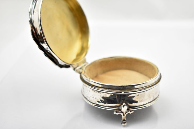 Antique 1919 Sterling Silver Trinket Box