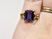 Retro 10k Sapphire Ring