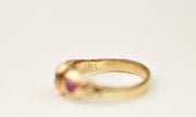 Vintage 10k Three Stone Purple Ring