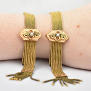 Matching Set of Gold Filled Victorian Wedding Bracelets
