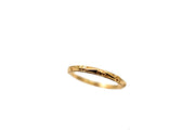 Vintage 14k Art Deco Embossed Floral Eternity Wedding Ring