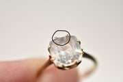 Vintage 15ct White Sapphire Ring
