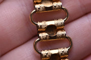 Vintage Gold Plated Bookchain Necklace