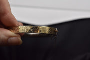 Vintage Birks Made in England 9ct / 9k Yellow Gold Front Sterling Silver Bracelet